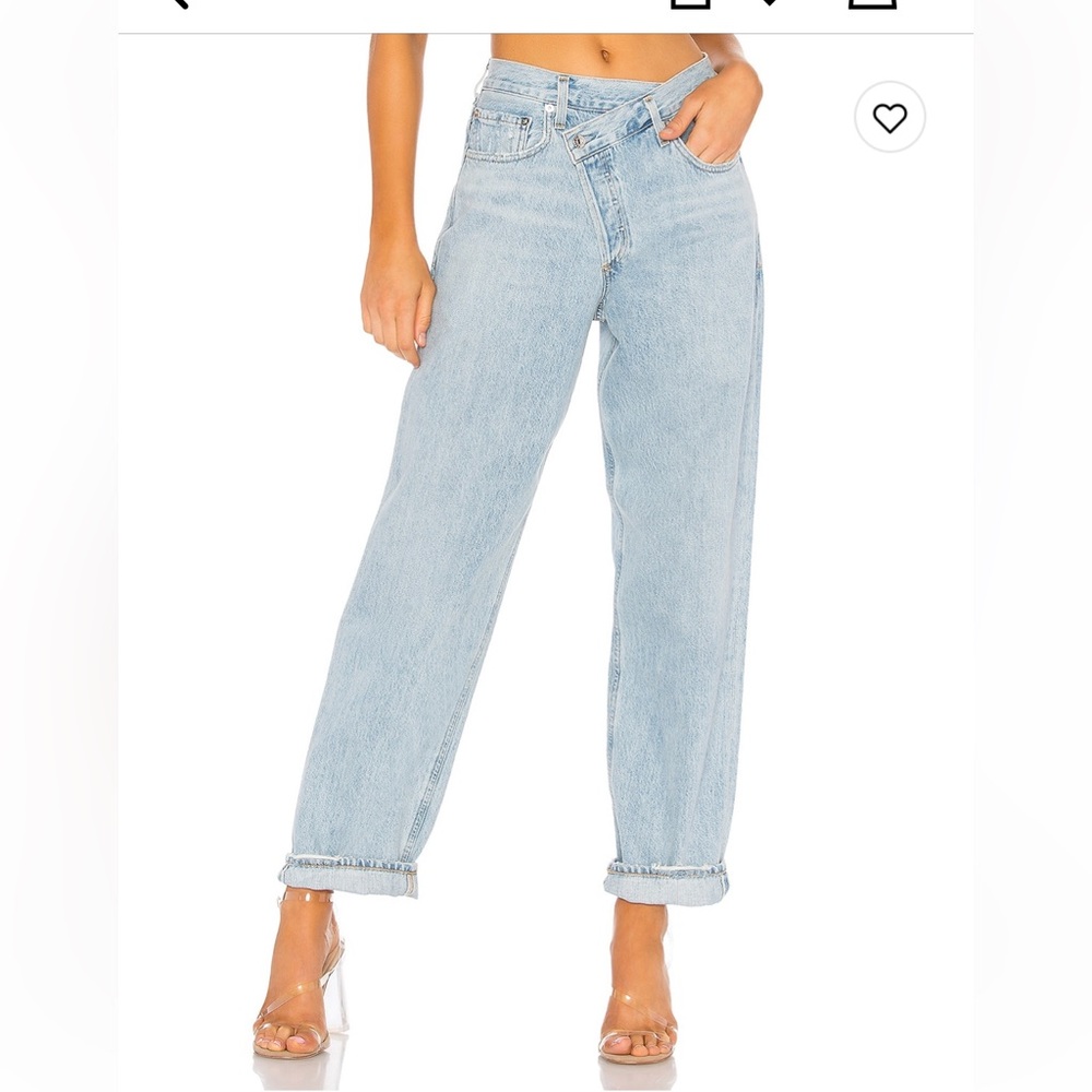 AGoldE Criss Cross Jeans